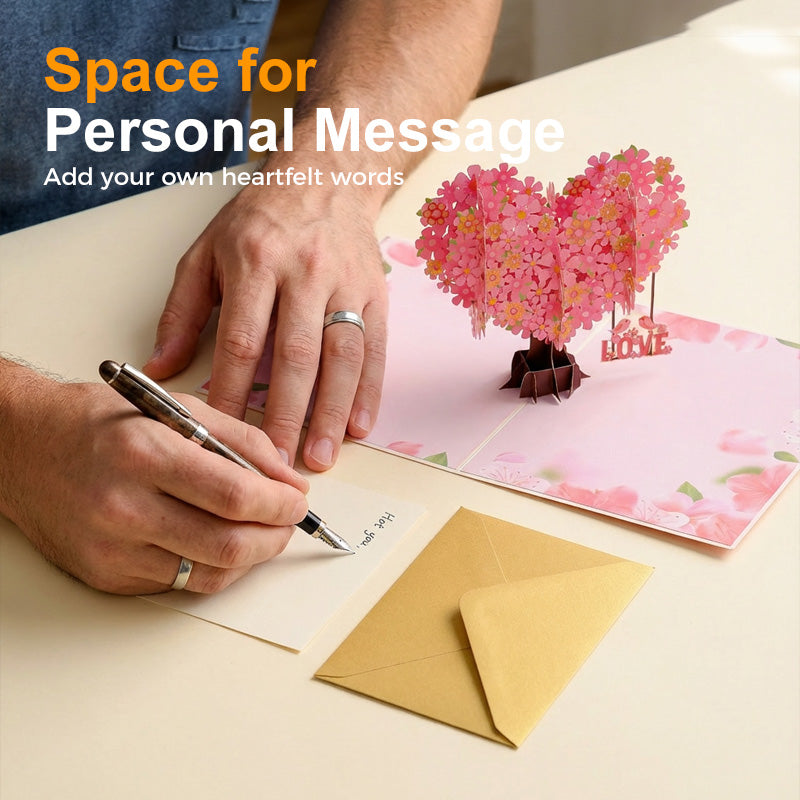 💝3D Valentine's Da Heart Tree Greeting Card✨