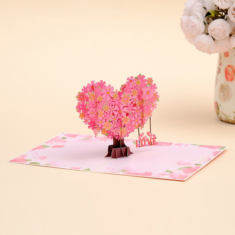 💝3D Valentine's Da Heart Tree Greeting Card✨