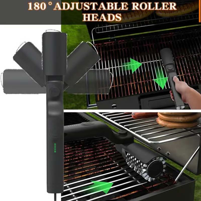 ⏳Limited-time 50% off⏰Cordless Electric BBQ Brush Cleaner – Deep Cleaning, Long Handle & Rechargeable🍖