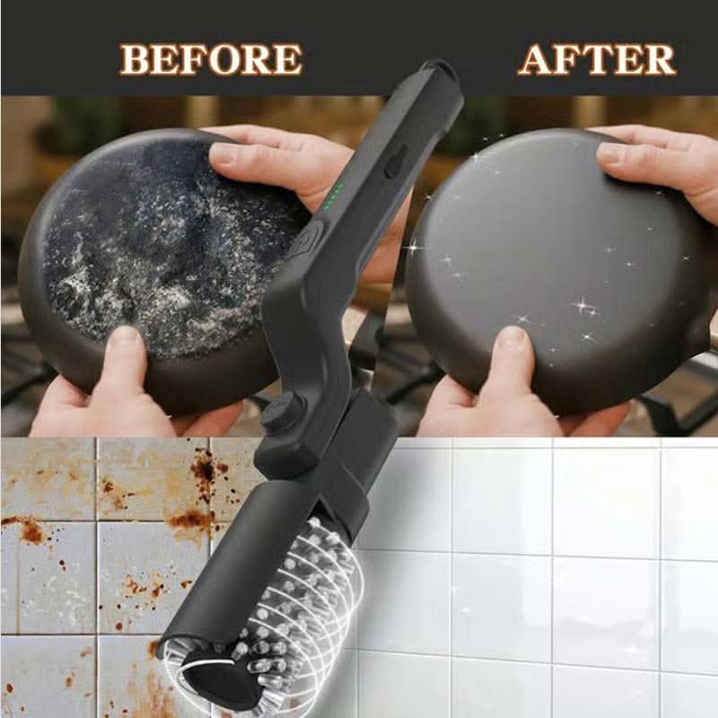 ⏳Limited-time 50% off⏰Cordless Electric BBQ Brush Cleaner – Deep Cleaning, Long Handle & Rechargeable🍖