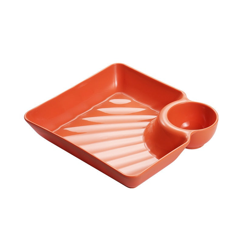 🥳HOT SALE🥳💞50K+ SOLD! Dip Plate – From £5.99! 2-in-1 design, food-grade & non-slip. Fresh, tidy meals – grab yours! ✅
