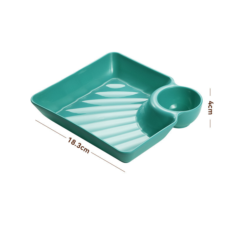 🥳HOT SALE🥳💞50K+ SOLD! Dip Plate – From £5.99! 2-in-1 design, food-grade & non-slip. Fresh, tidy meals – grab yours! ✅