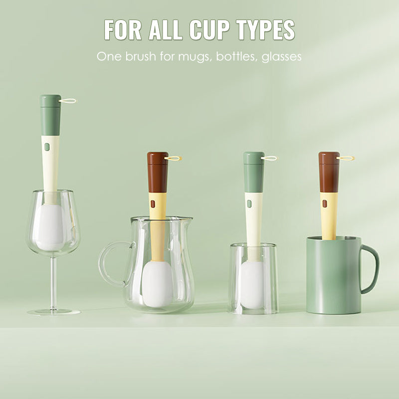 3-In-1 Microphone Style Bottle Cleaning Brush