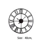 Silent Non-Ticking Vintage Industrial Wall Clock