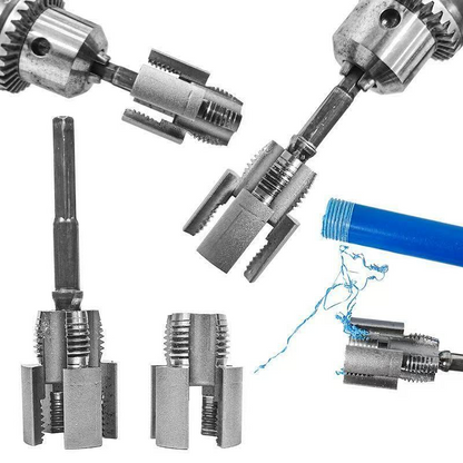 🔧DAMAGED PIPE THREADS? FIX IT FAST!🔧 Threading Tool – Clean & Rethread, Heat-Treated Steel, Durable – For DIY & Pros! 🚰