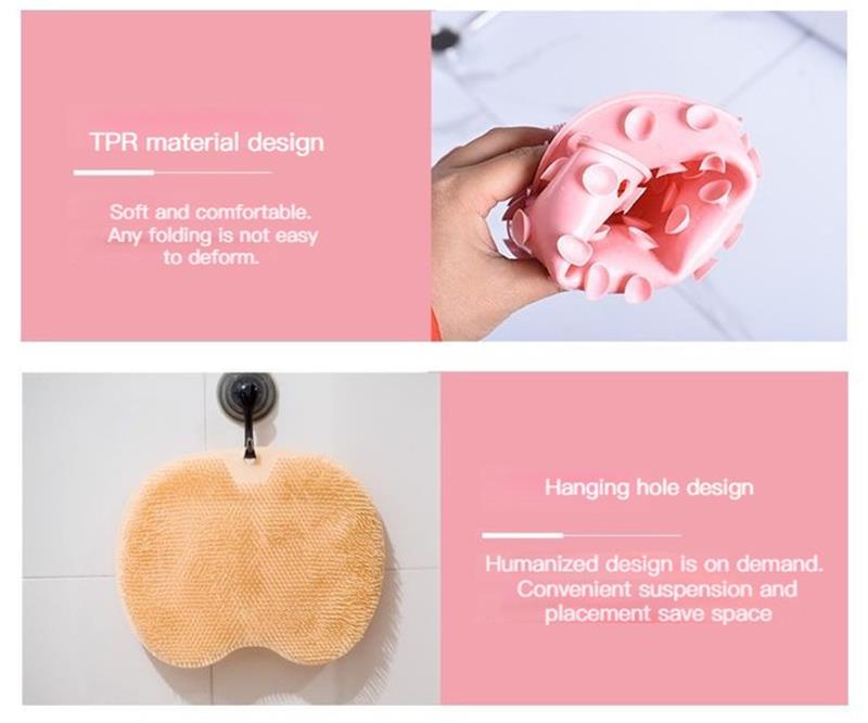 🚿 Shower Foot & Back Scrubber with Massage Pad – Dual-sided, non-slip & easy to use – Deep clean & refresh in every shower ✨