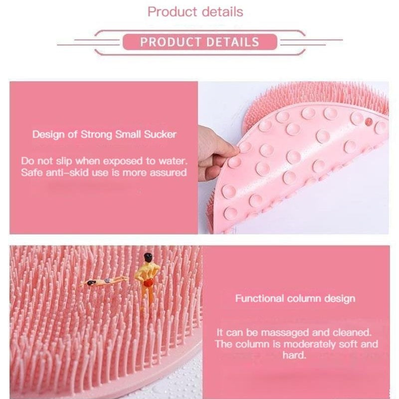 🚿 Shower Foot & Back Scrubber with Massage Pad – Dual-sided, non-slip & easy to use – Deep clean & refresh in every shower ✨