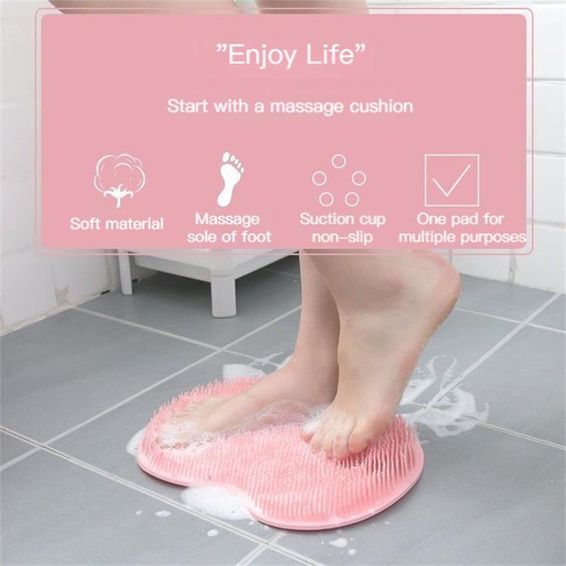 🥳HOT SALE🥳💞10K+ SOLD! Shower Scrubber – BUY 2 GET 1 FREE! Dual-sided, non-slip & massage pad. Deep clean – grab yours! ✅