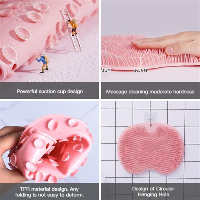 🥳HOT SALE🥳💞10K+ SOLD! Shower Scrubber – BUY 2 GET 1 FREE! Dual-sided, non-slip & massage pad. Deep clean – grab yours! ✅