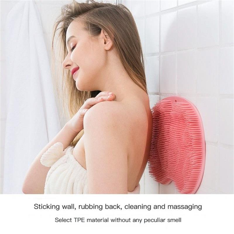 🥳HOT SALE🥳💞10K+ SOLD! Shower Scrubber – BUY 2 GET 1 FREE! Dual-sided, non-slip & massage pad. Deep clean – grab yours! ✅