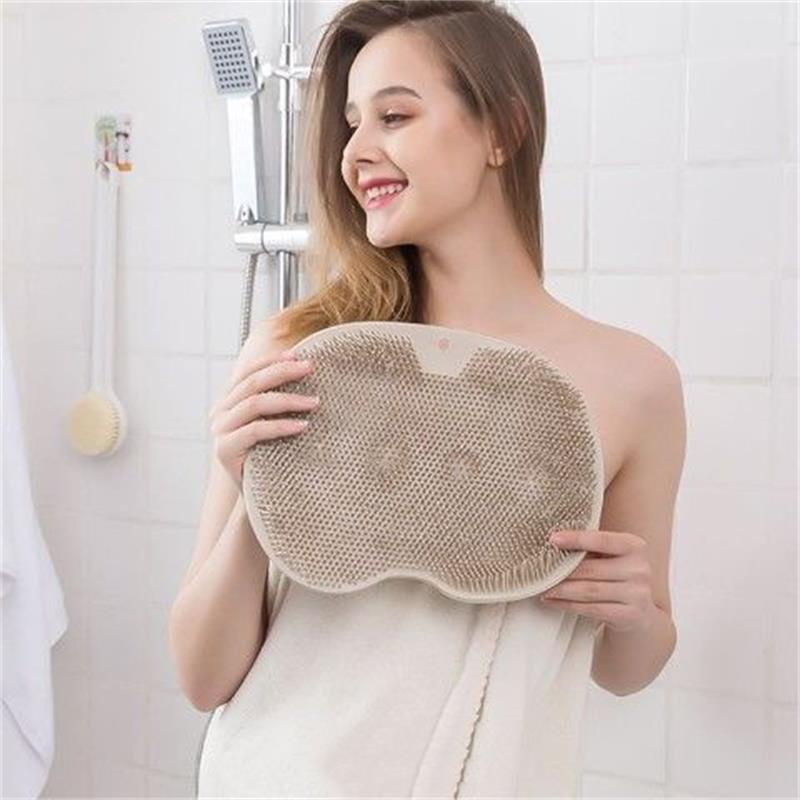 🥳HOT SALE🥳💞10K+ SOLD! Shower Scrubber – BUY 2 GET 1 FREE! Dual-sided, non-slip & massage pad. Deep clean – grab yours! ✅