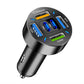 6-Port Car Charger Cigarette Lighter Adapter