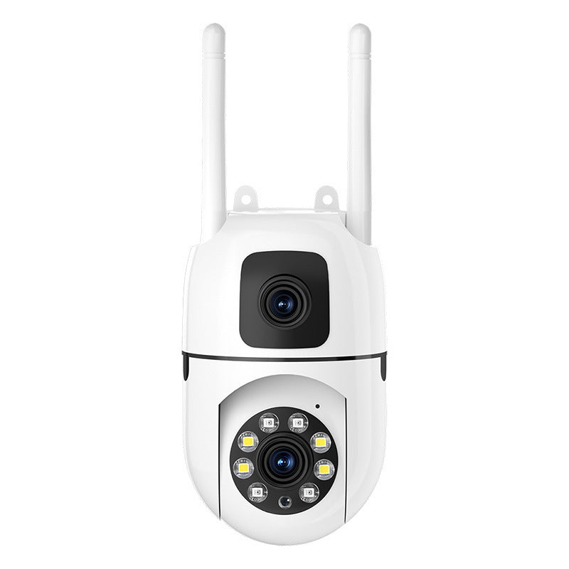 🔍🔍360° Pan & Tilt 4K Dual Lens Security Camera – Outdoor WiFi Surveillance Camera