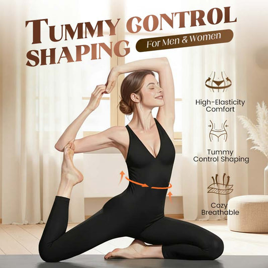 🔥Buy 1 get 1 free🔥 💞50K+ SOLD!🌸🦋50% OFF High-Stretch V-Neck Jumpsuit – All-day ease for fitness & beyond. Breathable, flexible & effortlessly chic. Your go-to for movement. 🧘‍♀️💫
