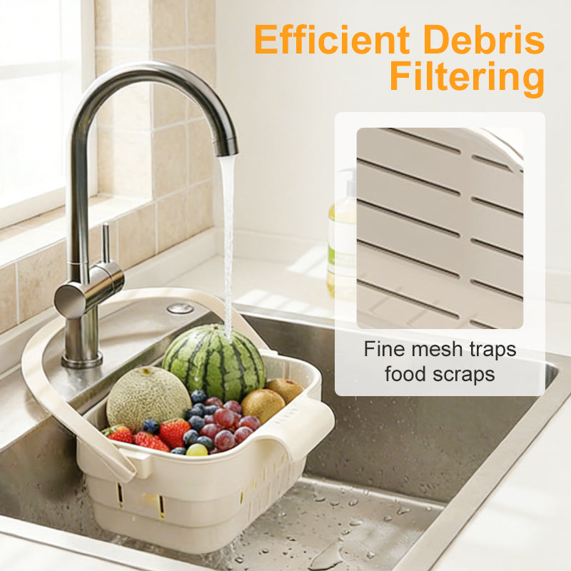 🥳HOT SALE🥳💞50K+ SOLD! Sink Strainer – From £4.99! Collapsible, hangs on faucet & multi-use. Save space – grab yours! ✅