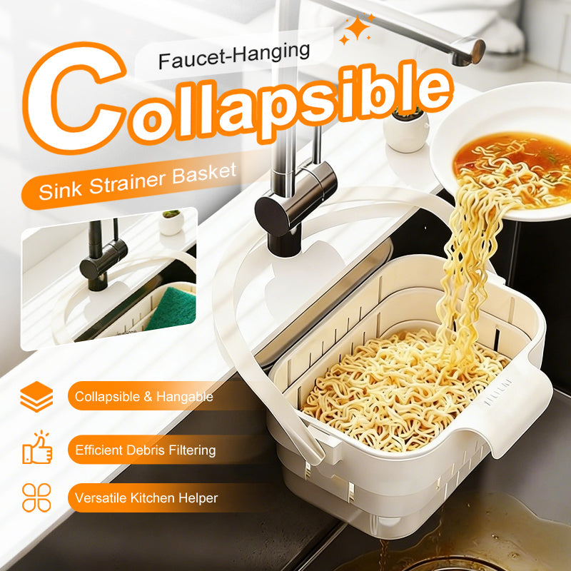 🥳HOT SALE🥳💞50K+ SOLD! Sink Strainer – From £4.99! Collapsible, hangs on faucet & multi-use. Save space – grab yours! ✅