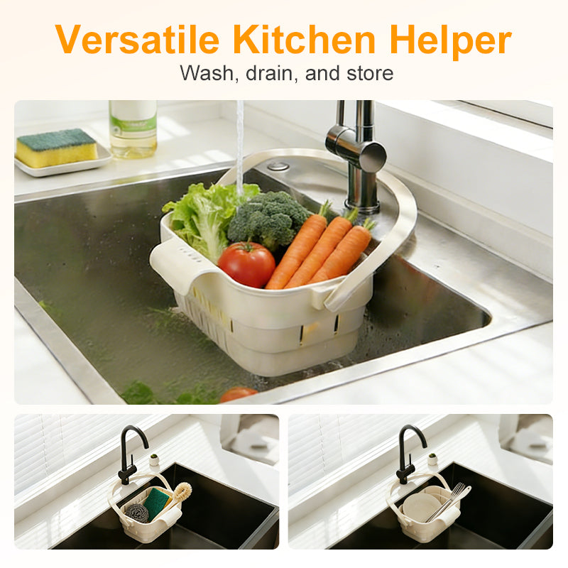 🥳HOT SALE🥳💞50K+ SOLD! Sink Strainer – From £4.99! Collapsible, hangs on faucet & multi-use. Save space – grab yours! ✅