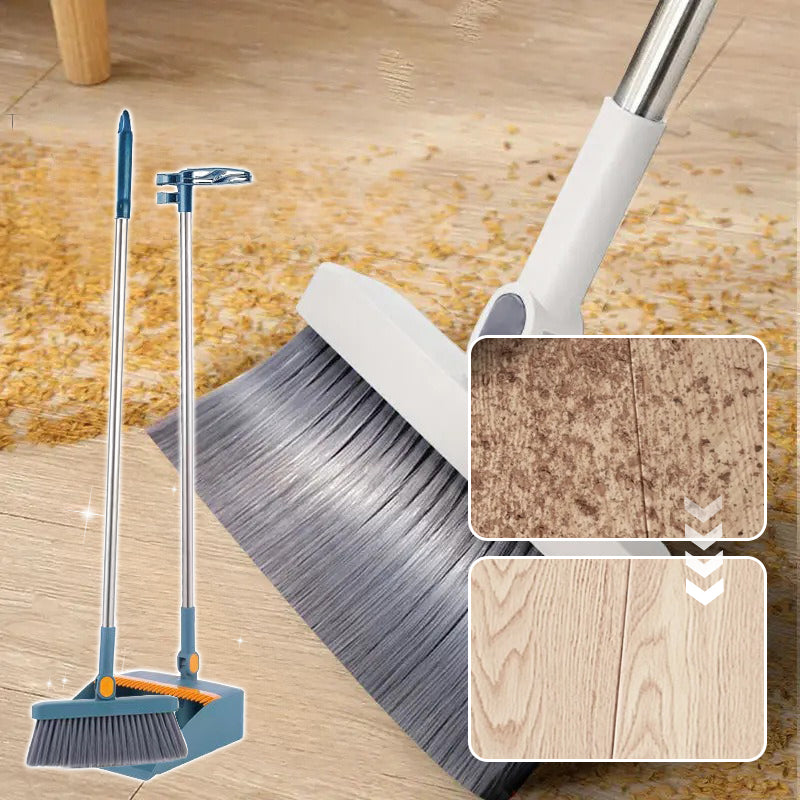 🥳2026 HOT SALE🥳💞50% OFF!✨ 💝Stand-Up Dustpan Set with 180° Rotating Broom