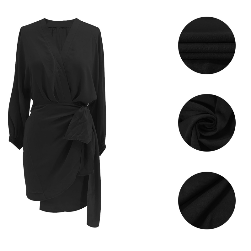 【BEST SELLER】🔥No. 1 in Dresses🔥 A flattering crossover neckline and a defining bow: the dress that understands you. 👗💫For the woman who knows that elegance is in the details. ✨👗