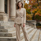 💎 60% OFF! 💎 Women's Elegant Tie-Waist Blazer & Wide-Leg Pants Suit Set – Flattering Silhouette, Breathable Fabric & Effortless Versatility ✨👗