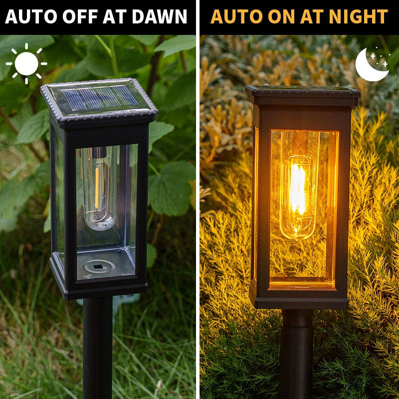 🌞Fresh Spring with 50% Discount!🌞 Solar-Powered Garden Lighting – Retro Design, 12-14 Hours of Lighting & IP65 Waterproof