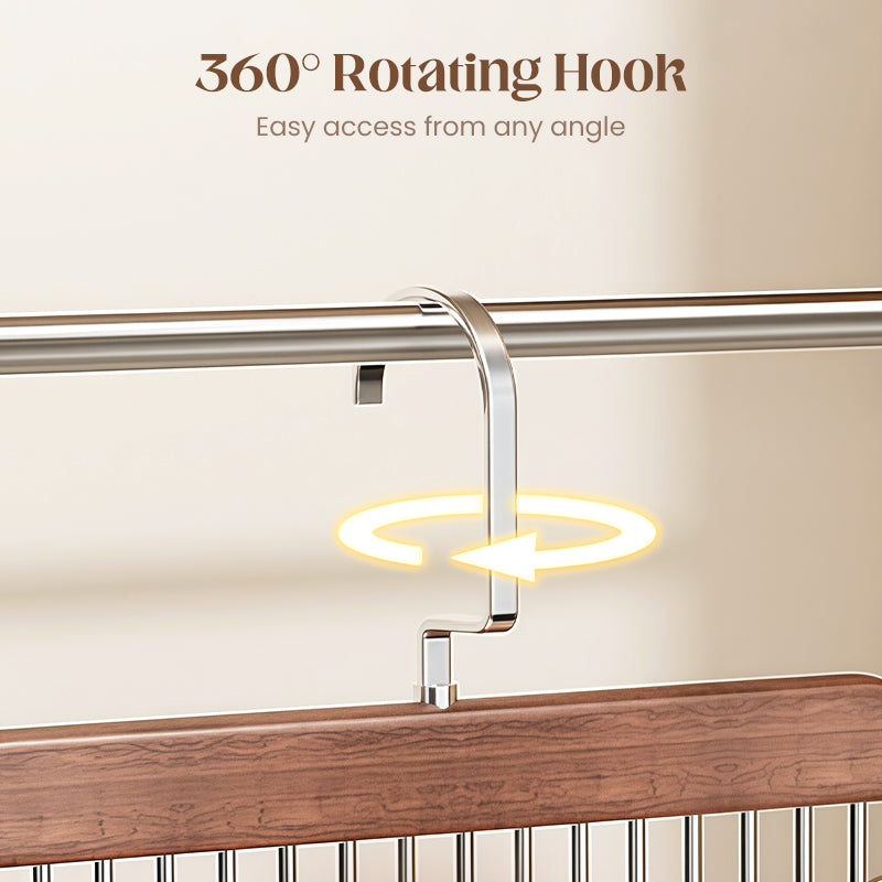 🔥40% OFF!👕360° Swivel Multi-Hook Wardrobe Organizer--10 clips