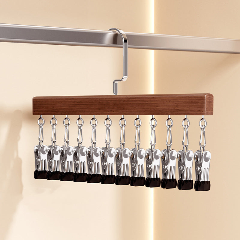 🔥40% OFF!👕360° Swivel Multi-Hook Wardrobe Organizer--10 clips