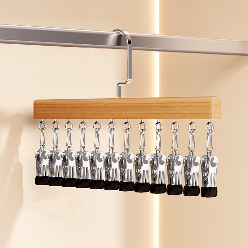 🔥40% OFF!👕360° Swivel Multi-Hook Wardrobe Organizer--10 clips