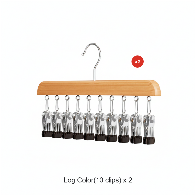 🔥40% OFF!👕360° Swivel Multi-Hook Wardrobe Organizer--10 clips
