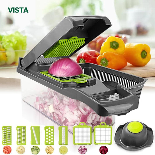 ✨Multi-purpose food cutter – stainless steel blades, easy to clean, versatile preparation options 🥗