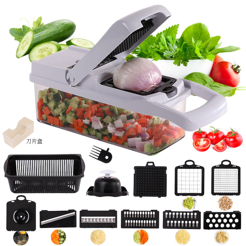 ✨Multi-purpose food cutter – stainless steel blades, easy to clean, versatile preparation options 🥗