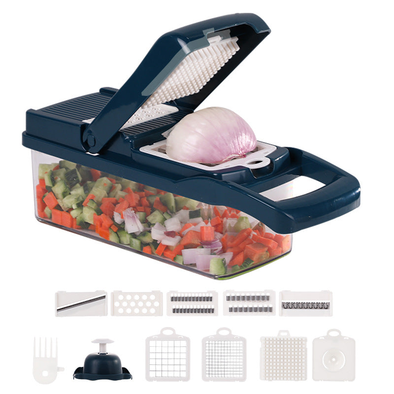 ✨Multi-purpose food cutter – stainless steel blades, easy to clean, versatile preparation options 🥗
