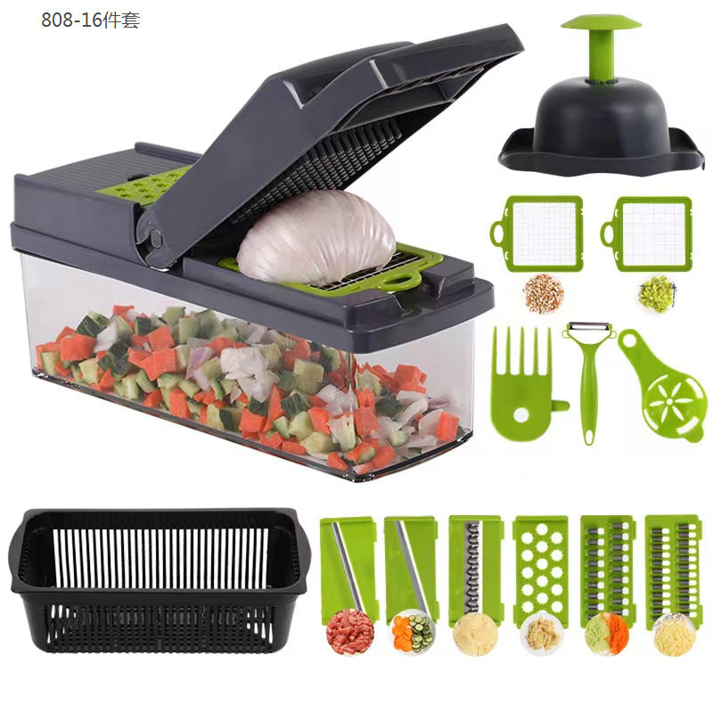 ✨Multi-purpose food cutter – stainless steel blades, easy to clean, versatile preparation options 🥗