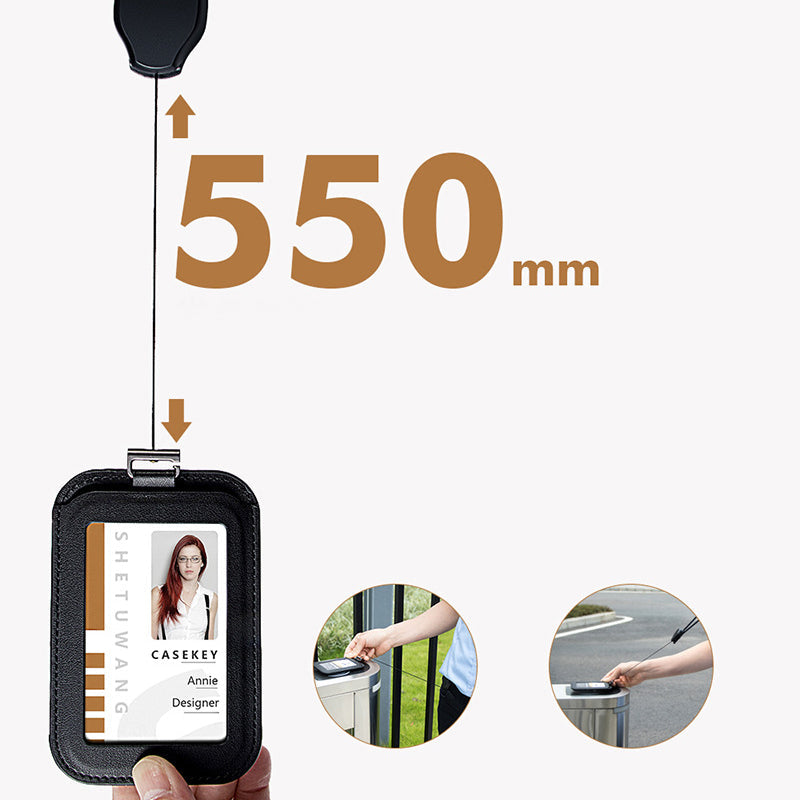 🎫🔗 50% OFF NOW! 🔖 Retractable ID Badge Holder with Lanyard – 360° Metal Swivel Clip, 32-Inch Cord & Breakaway Safety Buckle 🛡️