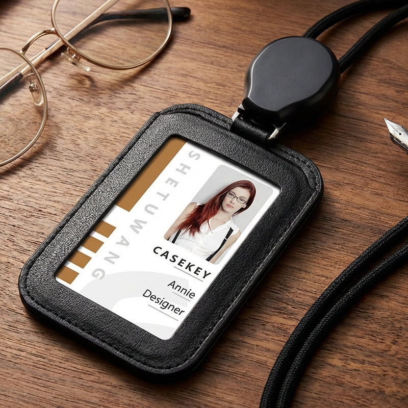 🎫🔗 50% OFF NOW! 🔖 Retractable ID Badge Holder with Lanyard – 360° Metal Swivel Clip, 32-Inch Cord & Breakaway Safety Buckle 🛡️
