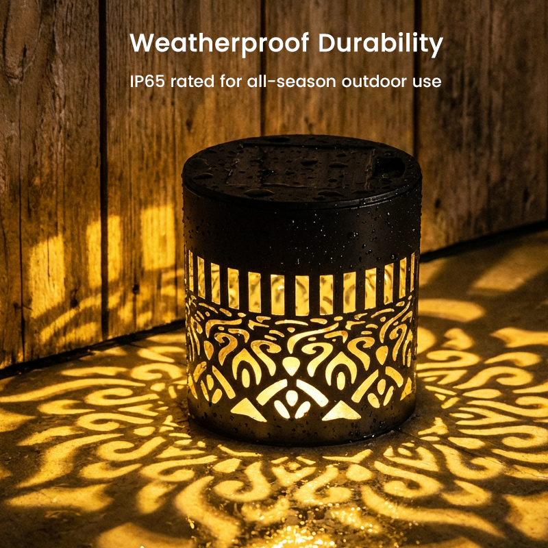 🌞 Solar-Powered Mandala Light Projector – Decorative and Atmospheric Effect for Gardens and Outdoor Areas ✨🌸