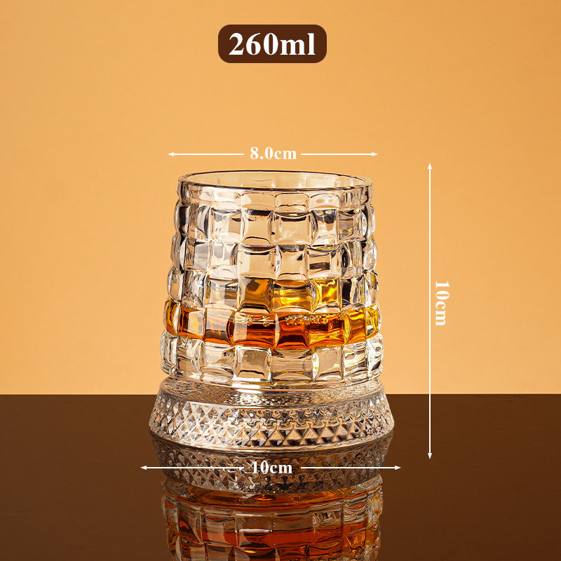 🥳2026 HOT SALE🥳💞50K+ SOLD!🥃🌀 50% OFF! 360° Rotating Whiskey Glass – Spins but never spills. Unique tumbler for home bar or gifts. Add fun to every sip. 🎁✨