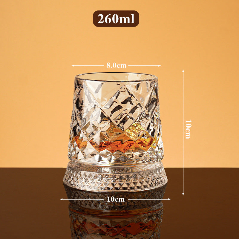 🥳2026 HOT SALE🥳💞50K+ SOLD!🥃🌀 50% OFF! 360° Rotating Whiskey Glass – Spins but never spills. Unique tumbler for home bar or gifts. Add fun to every sip. 🎁✨