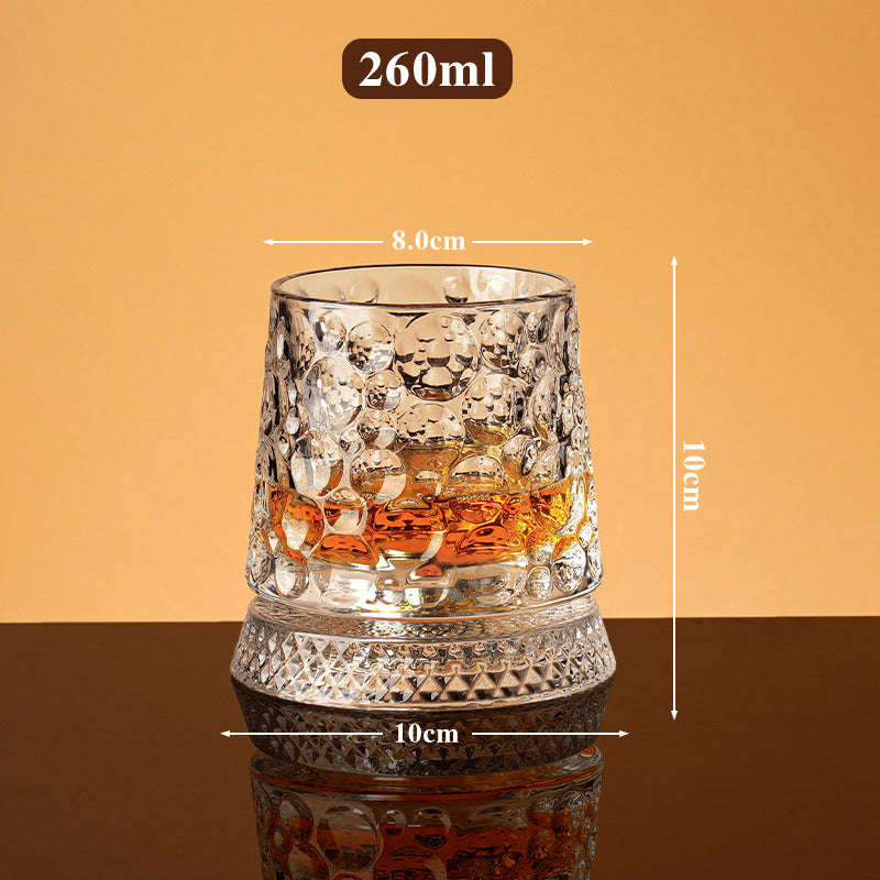 🥳2026 HOT SALE🥳💞50K+ SOLD!🥃🌀 50% OFF! 360° Rotating Whiskey Glass – Spins but never spills. Unique tumbler for home bar or gifts. Add fun to every sip. 🎁✨
