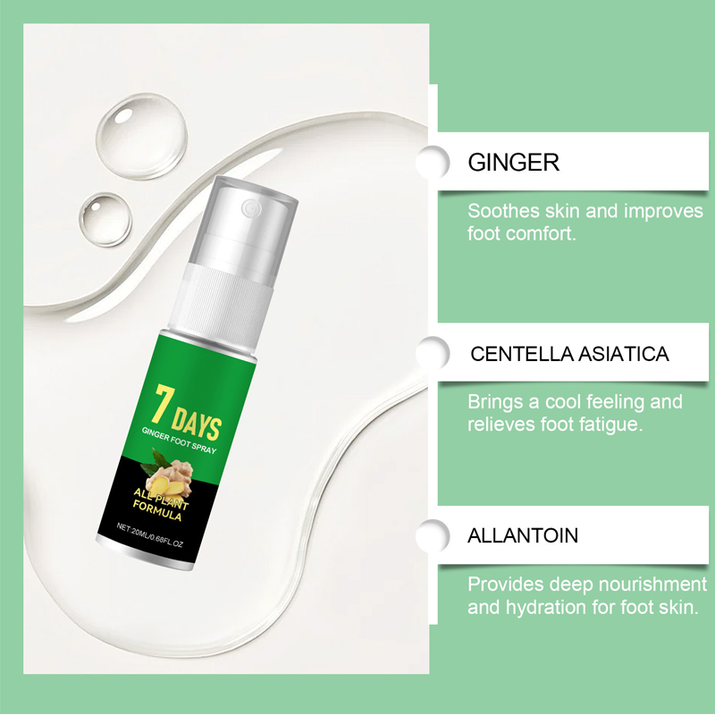 🔥LAST DAY - BUY 2 GET 1 FREE!🏆FootGlow 7-Day Ginger Foot Exfoliating Spray🌿