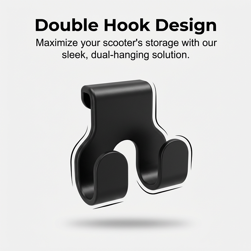 🛵 Heavy-duty scooter hooks – hold bags & groceries! Weather-resistant ABS, universal fit, tool-free install. 🚲🛍️
