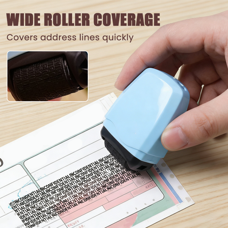 🥳2026 HOT SALE🥳💞50K+ SOLD!🛡️✉️ 50% OFF! Privacy Roller Stamp – Hide personal info instantly. No shredding needed. Refillable & portable. 🔏✨