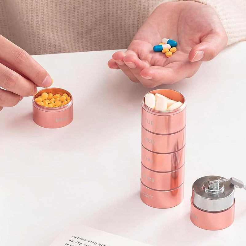 💖7-Day Waterproof Portable Aluminum Pill Organizer