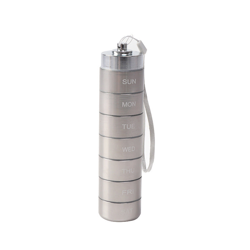 💖7-Day Waterproof Portable Aluminum Pill Organizer