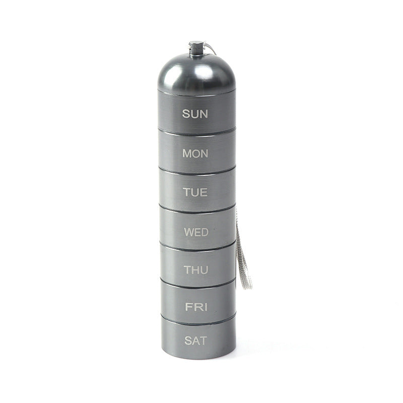 💖7-Day Waterproof Portable Aluminum Pill Organizer