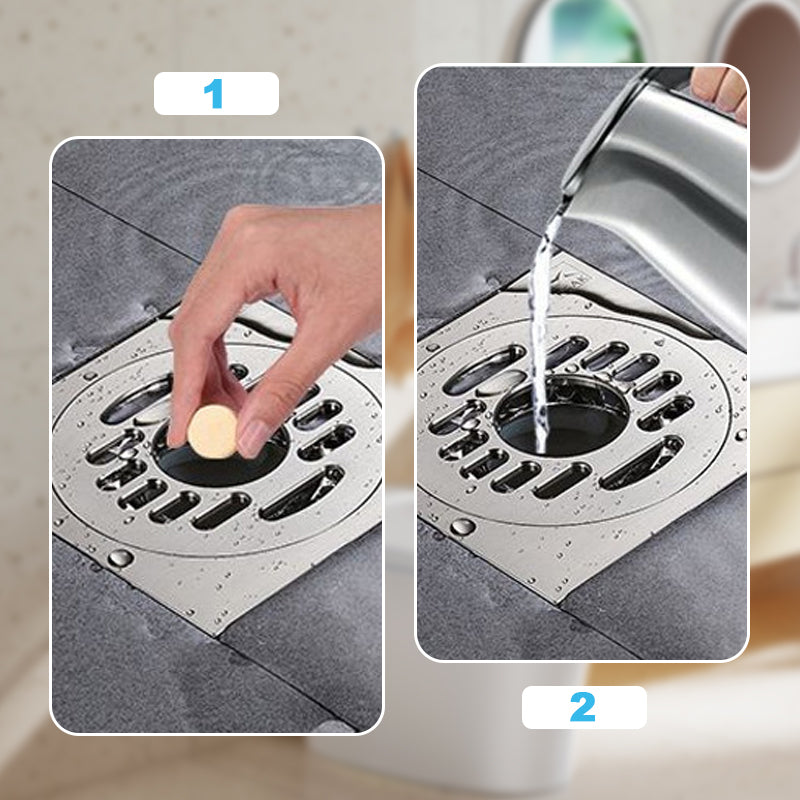 ⏳Time-Limited Special⏰Powerful Cleaning Effervescent Tablets for Pipe, Fast Dissolve Hair Grease Clogs, Deodorizing Antibacterial Pipe Cleaner for Sink Toilet Floor Drain