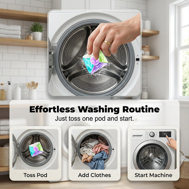 Deep Cleaning & Sterilizing Laundry Detergent Pods (5pcs)