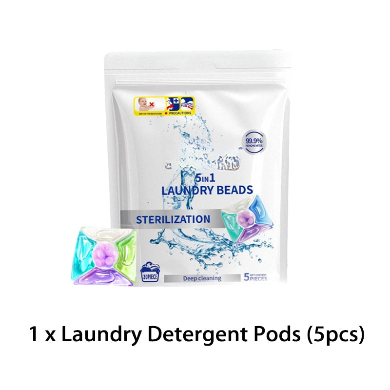 Deep Cleaning & Sterilizing Laundry Detergent Pods (5pcs)