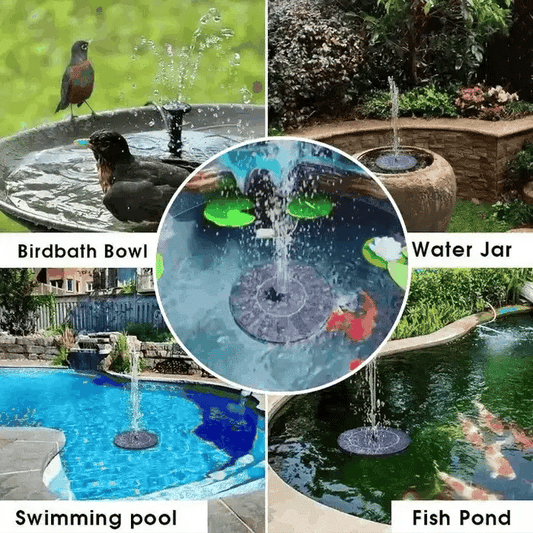 ☀LAST DAY SALE 50% OFF!!🐦️⛲Compact Solar Bird Fountain Pump – Keep Your Garden Alive!