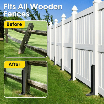 ⏰50% OFF – NOW⏰ Heavy-Duty Fence Post Repair Kit – Rustproof Steel Anchor – No-Dig Installation – Fixes Wobbly Posts in Minutes – Durable! 🔥